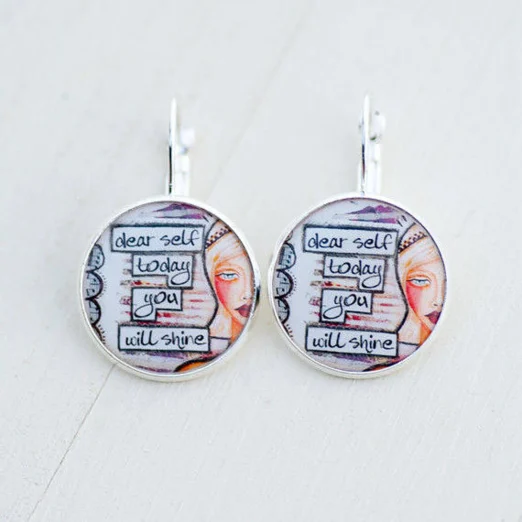 Naušnice -dear self today you will shine