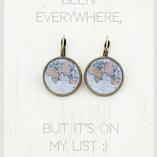 Naušnice mapa svijeta